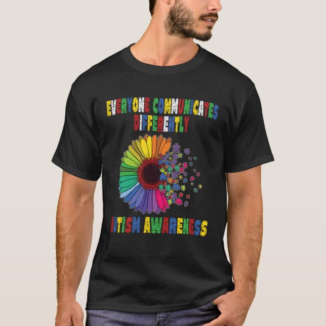 Camiseta Todos Comunicam de Maneira Diferente Autismo Espec (Frente)