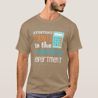 Camiseta Todos Contam No Departamento De Contabilidade I Ac