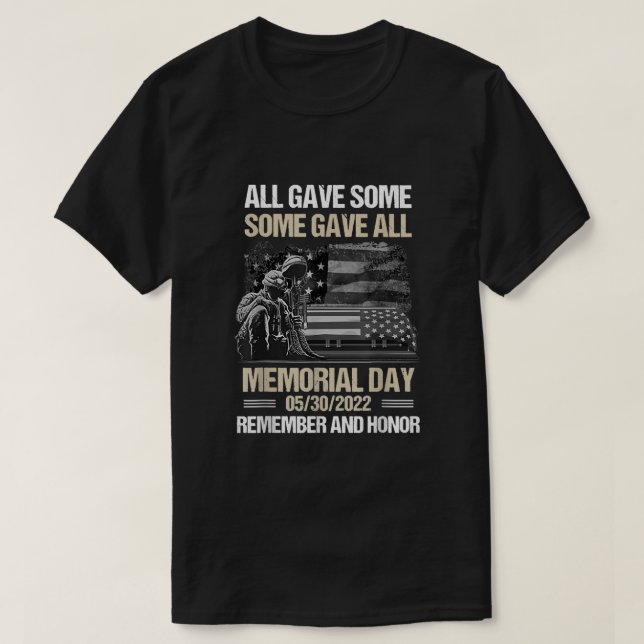 Camiseta Todos deram alguns, todos deram o dia memorial (Frente do Design)