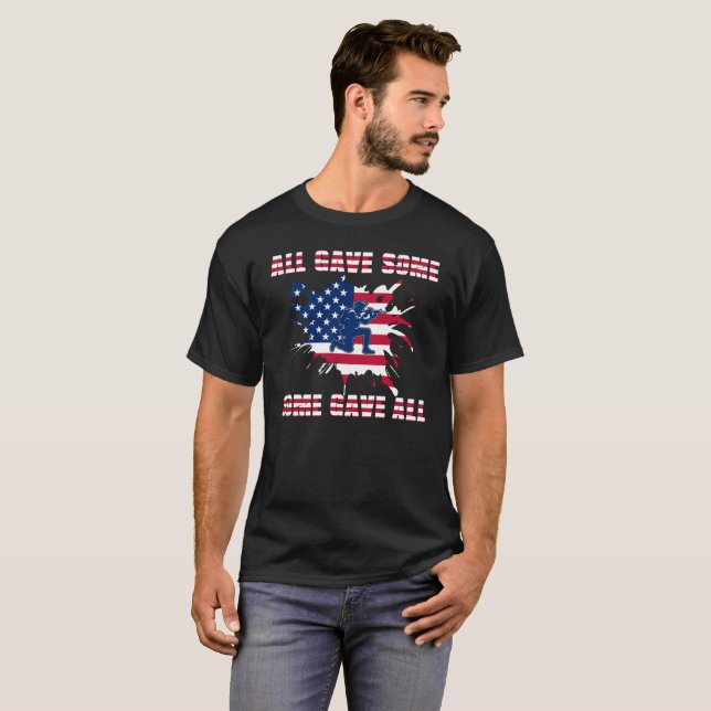 Camiseta Todos deram o Dia dos Veteranos (Frente Completa)