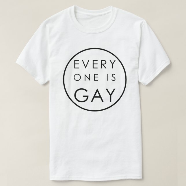 CAMISETA TODOS É UM GAY PEQUENO, CUSTOMIZÁVEL (Frente do Design)