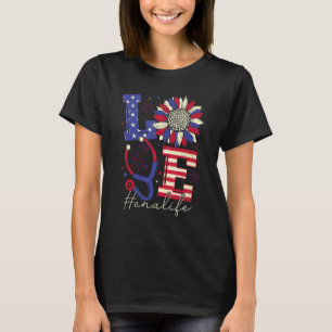 Camiseta Todos Enfermeira Americana Scrub Dia da Memória 4 