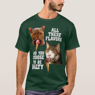 Camiseta Todos esses Flavors e você escolhe ser salgado com