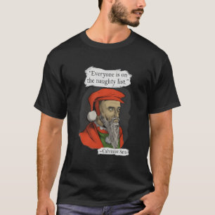 Camiseta Todos Estão Na Lista Travessa Do Papai Noel Calvin