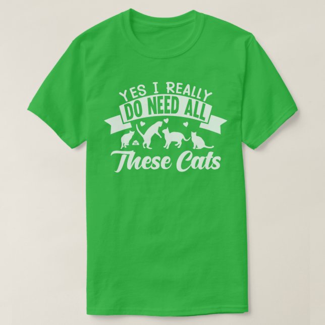 Camiseta Todos Estes Gatos (Frente do Design)