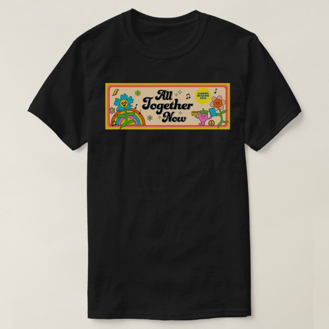 Camiseta Todos juntos Leitura do Verão de 2023 Rainbows e (Frente do Design)