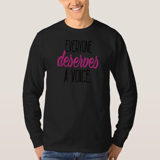 Camiseta Todos Merecem Uma Voz (Frente)