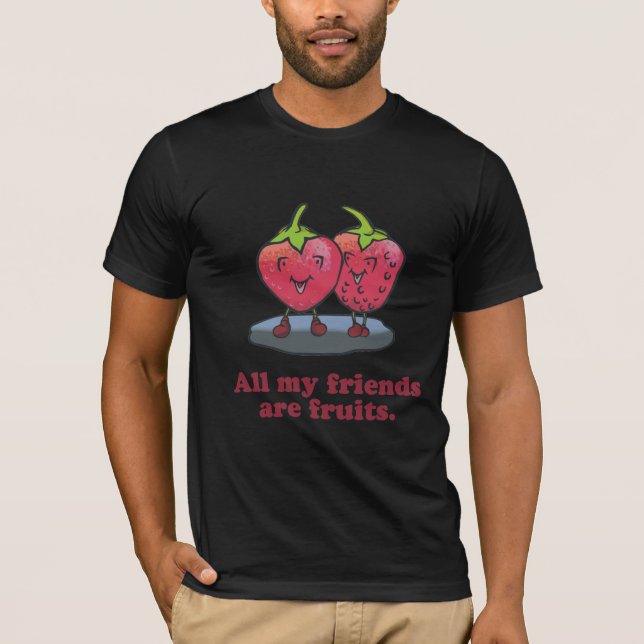 CAMISETA TODOS MEUS AMIGOS SÃO FRUTAS (Frente)