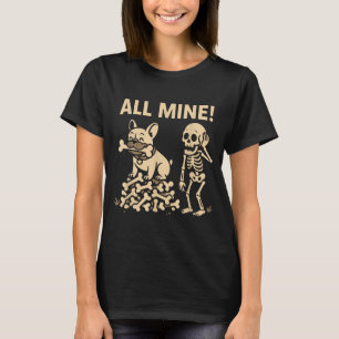 Camiseta Todos Meus Ossos de Cão de Halloween