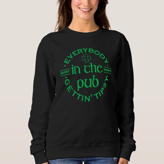 Camiseta Todos Na Pub Recebendo Ruas De Bebendo Típicas (Frente)