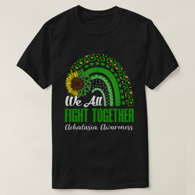 Camiseta Todos nós lutamos juntos ACHALÁSIA SENSIBILIZANDO  (Frente do Design)