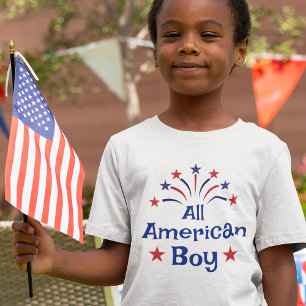 Camiseta Todos os americanos 4 de julho Kid