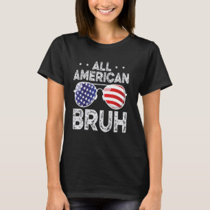 Camiseta TODOS OS AMERICANOS BRUH 4 De Julho Meninos Patrió