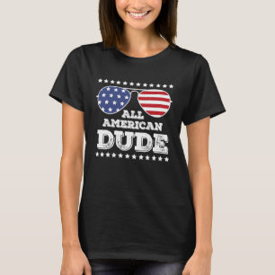 Camiseta Todos os Americanos Homens Correspondendo Família 