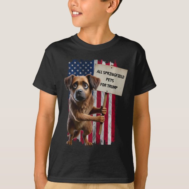 Camiseta Todos Os Animais De Springfield Para Trump Que Com (Frente)