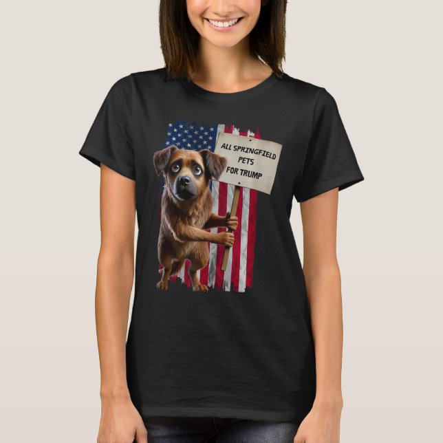 Camiseta Todos Os Animais De Springfield Para Trump Que Com (Frente)