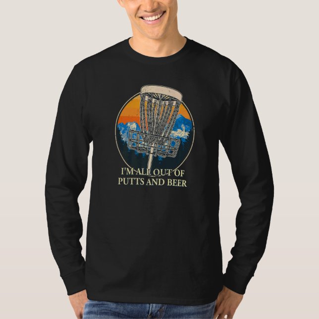 Camiseta Todos Os Bebendos De Golfe De  De Golfe Do Disco D (Frente)