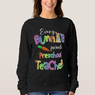 Camiseta Todos os Bunnys preferem professor pré-escolar Eng