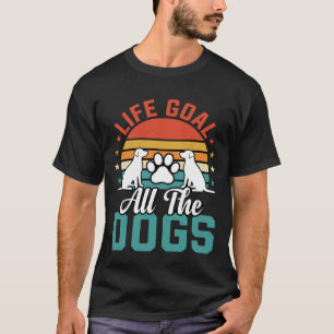 Camiseta Todos Os Cães Amante De Cães Retrô