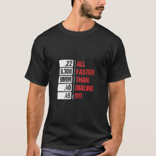 Camiseta Todos Os Calibres São Mais Rápidos Do Que A Discag