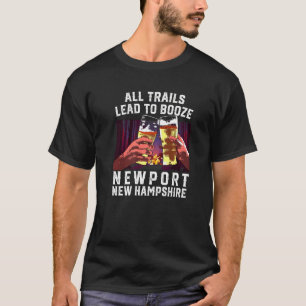 Camiseta Todos Os Caminhos Levam A Booze Campos De Newport
