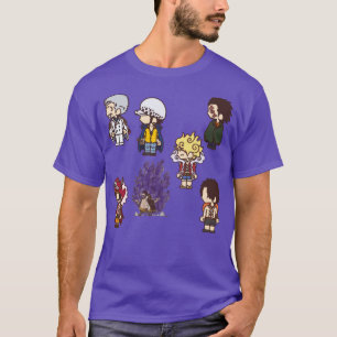 Camiseta todos os caracteres d em uma única peça