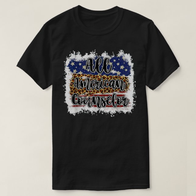Camiseta Todos os Conselheiros Americanos Leopard Matching  (Frente do Design)