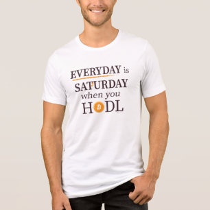 Camiseta Todos os dias é Satsurday - Camisa-T Bitmoney