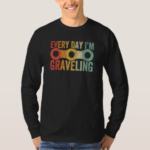 Camiseta Todos os dias eu estou gravando o ciclista do retr
