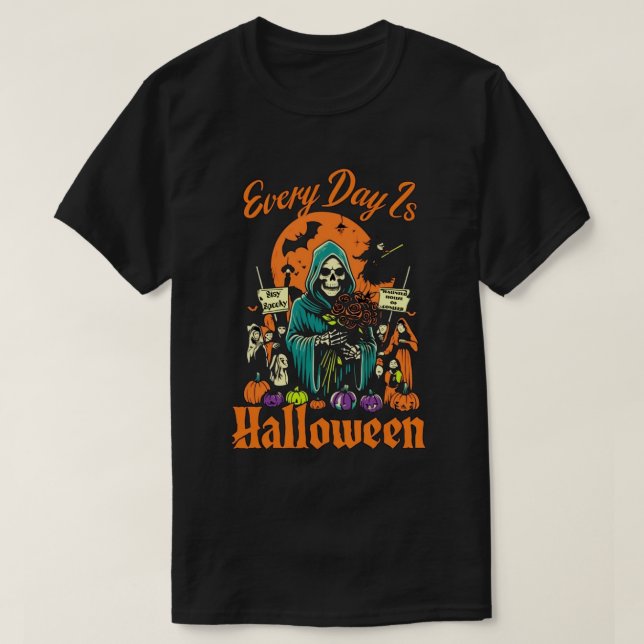 Camiseta Todos Os Dias São Halloween (Frente do Design)