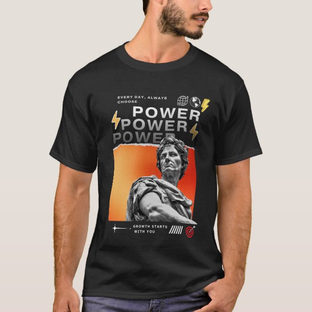 Camiseta Todos os dias, sempre escolha energia - cresciment (Frente)