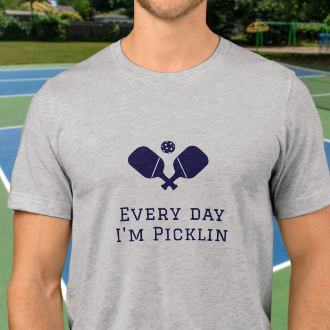 Camiseta Todos os dias sou piclin - Pickleball engraçado (Criador carregado)