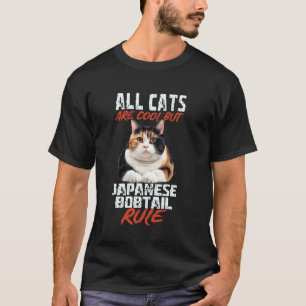 Camiseta Todos os Gatos São Legais Mas Japanese Bobtail Man