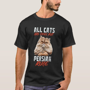 Camiseta Todos os Gatos São Legais Mas o Persa Manda
