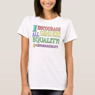 Camiseta "TODOS OS GÊNEROS IGUALDADE" Design. Comprar Agora