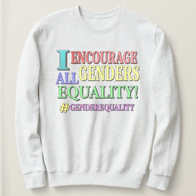 Camiseta "TODOS OS GÊNEROS IGUALDADE" Design. Comprar Agora (Frente do Design)