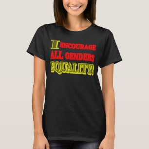 Camiseta "TODOS OS GÊNEROS IGUALDADE" - Design de expressão