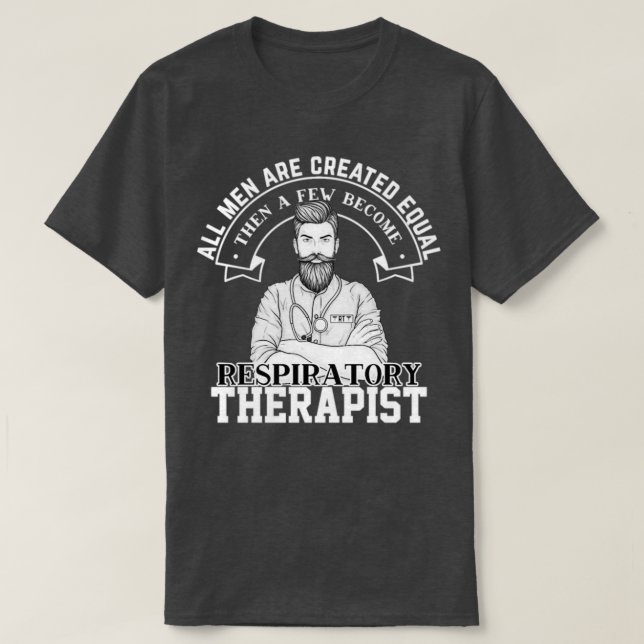 Camiseta Todos os homens criados iguais tornaram-se barba (Frente do Design)