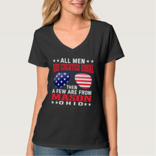 Camiseta Todos os Homens São Criados Iguais Mason Ohio Pat