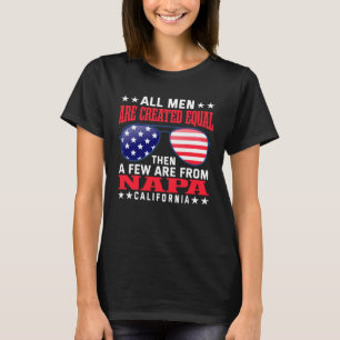 Camiseta Todos os Homens são Criados no Patrimônio da Napa