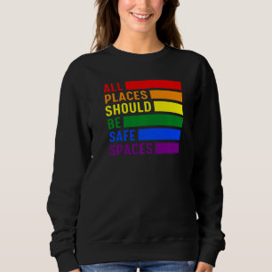 Camiseta Todos Os Locais Devem Ser Espaços Seguros Lgbt