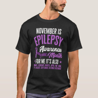Camiseta Todos os Meses de Consciência da Epilepsia