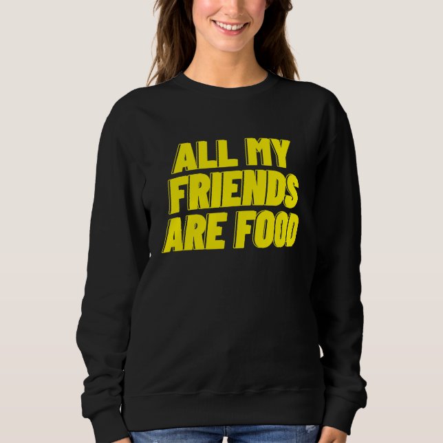 CAMISETA TODOS OS MEUS AMIGOS SÃO COMIDA (Frente)