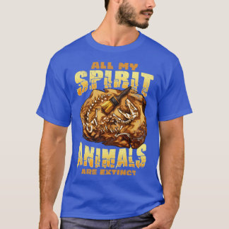 Camiseta Todos Os Meus Animais Espirituosos São Pombos De D