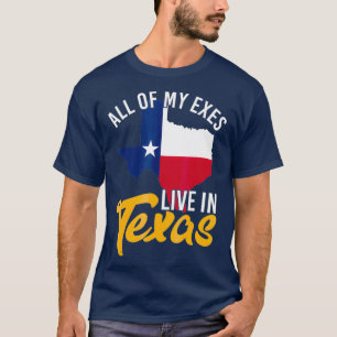Camiseta Todos os meus exes moram no Texas