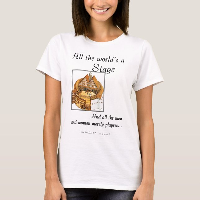 Camiseta Todos os mundos um palco (Frente)