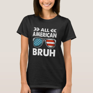 Camiseta Todos os Óculos Bruh americanos - EUA Flag 4 of ju