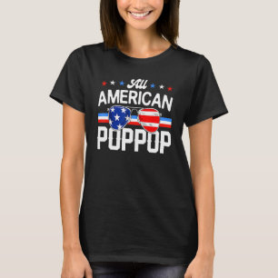 Camiseta Todos os óculos de sol americanos PopPop 4 de julh