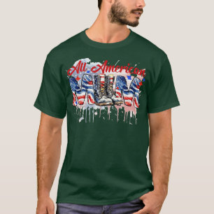Camiseta Todos os óculos de sol da bandeira MOM americana, 
