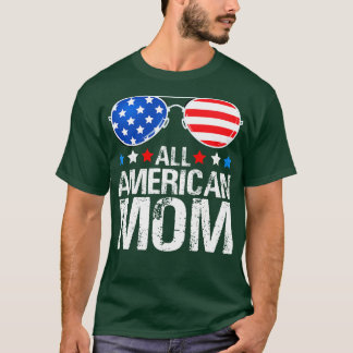 Camiseta Todos os óculos de sol da bandeira MOM americana, 